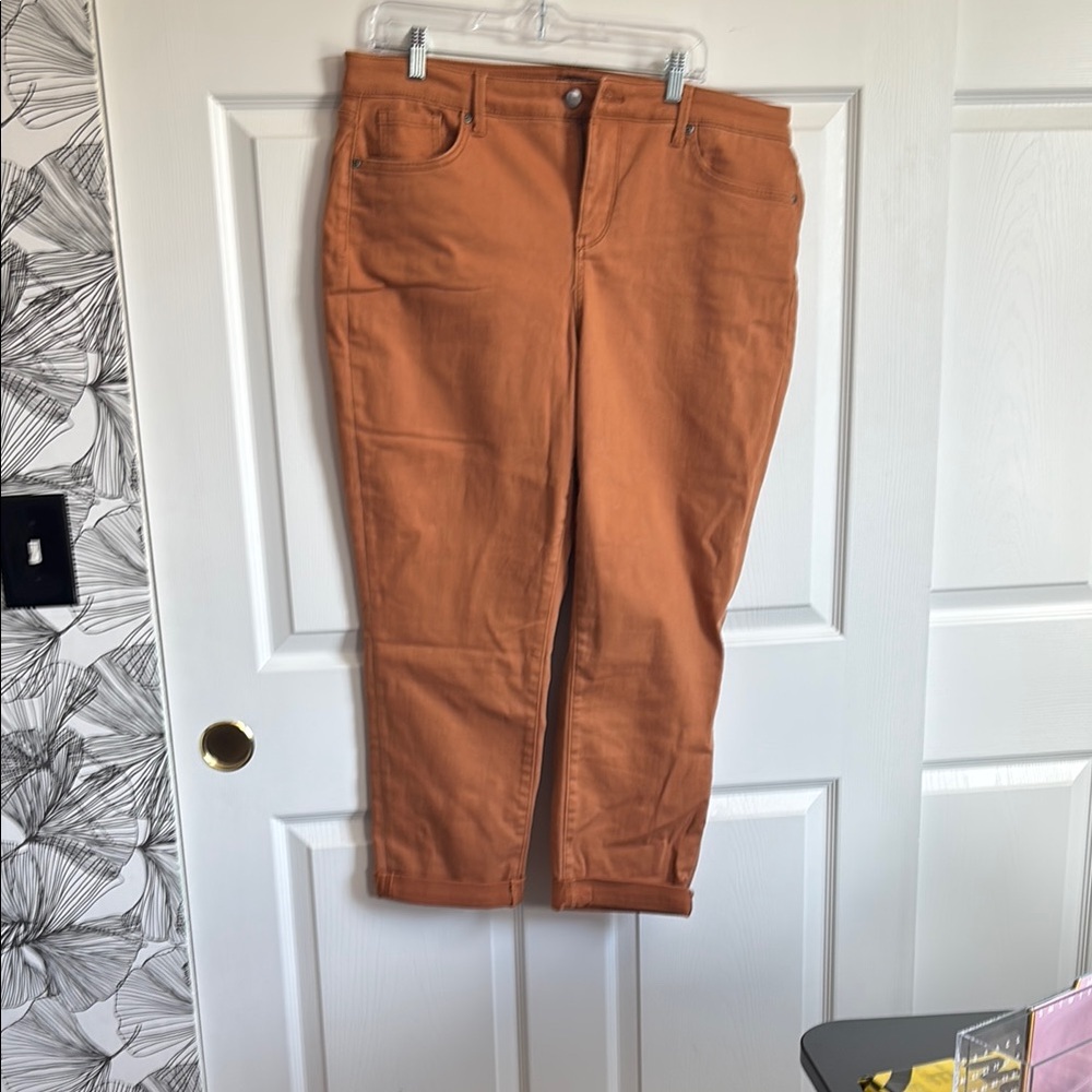 NYDJ Women's Ankle & Cropped Jeans in Rust